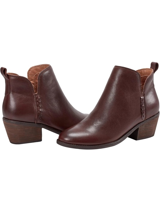 Earth Shoes - ♥️♥️ Earth Women's Marisole Block Heel Booties - Medium Brown 12 M